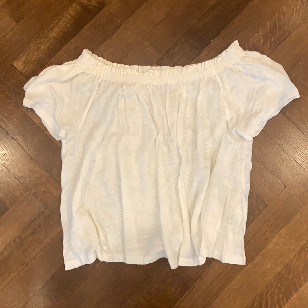 Aritzia Wilfred off the shoulder top